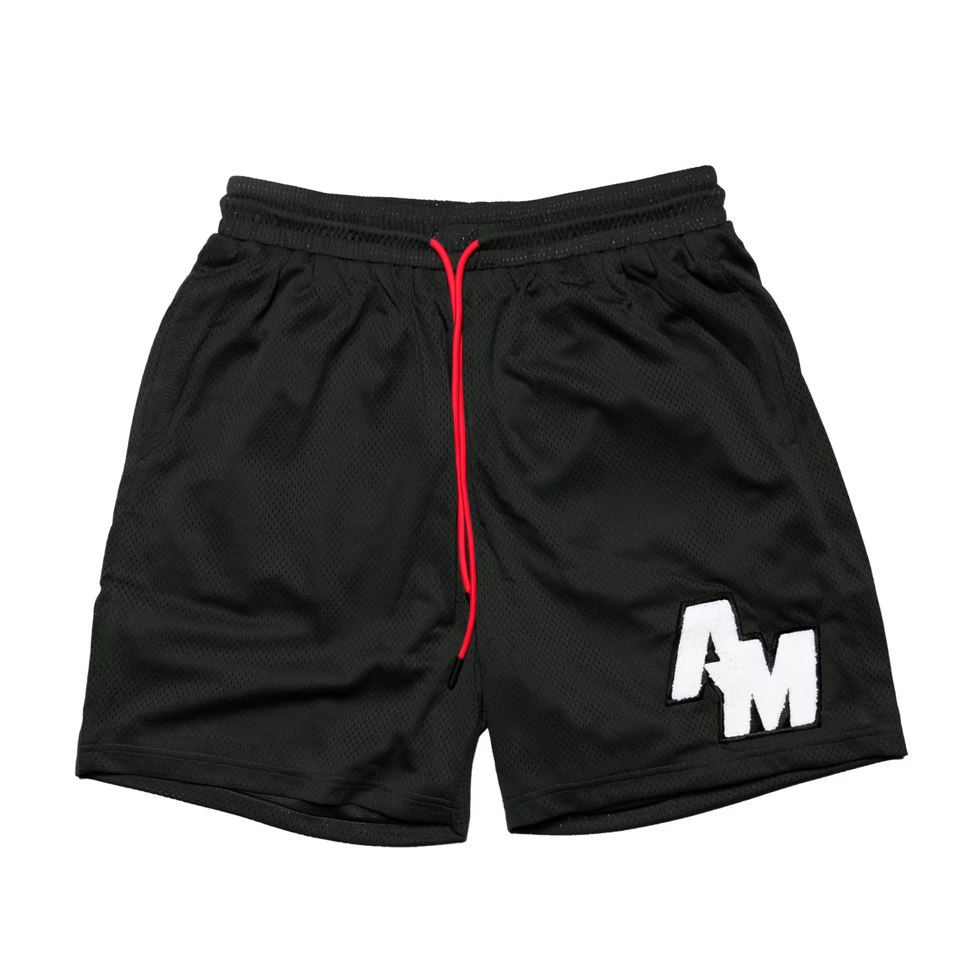 AM LOGO MESH SHORT BLACK